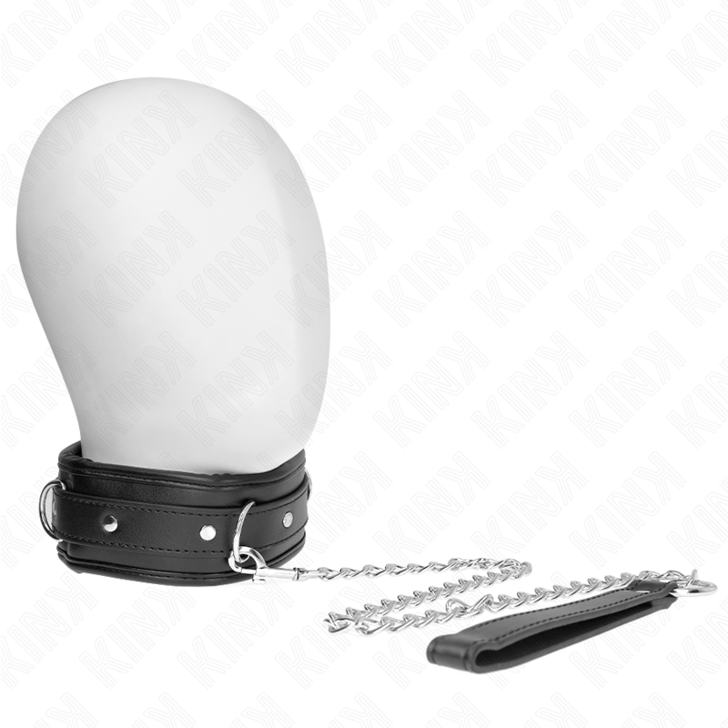 KINK - COLLAR CON CORREA ESPONJA IMITACIÓN CUERO MODELO 3 AJUSTABLE 37-54 CM X 3 CM - BDSM & BONDAGE - El Arte del …