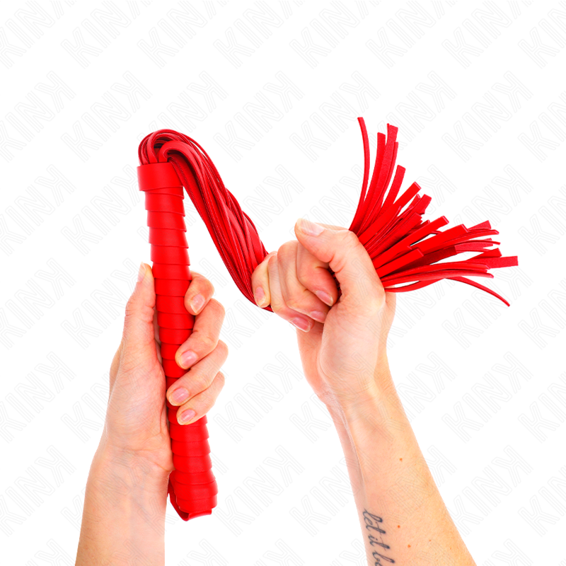 KINK – LÁTIGO CON MANGO TEXTURIZADO 48.5 CM - Artículos BDSM - El Arte del Placer