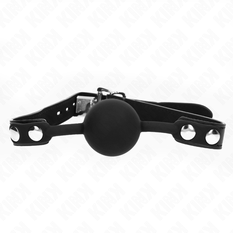 KINK - MORDAZA DE BOLA 4 CM DE SILICONA MODELO 1 CON CANDADO 60 x 2 CM - BDSM & BONDAGE - El Arte del Placer