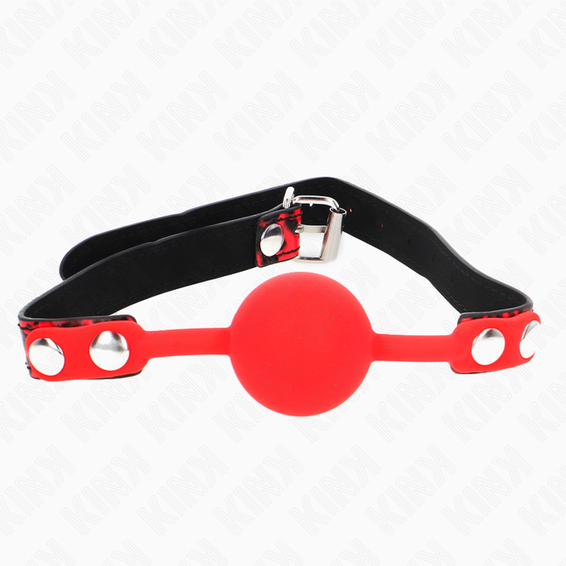 KINK - MORDAZA DE BOLA 4 CM DE SILICONA MODELO 2 60 x 2 CM - BDSM & BONDAGE - El Arte del Placer