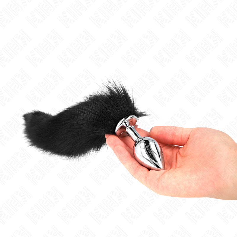 KINK – PLUG ANAL TALLA 8 X 3.5 CM CON COLA SINTÉTICA CM - Artículos BDSM - El Arte del Placer