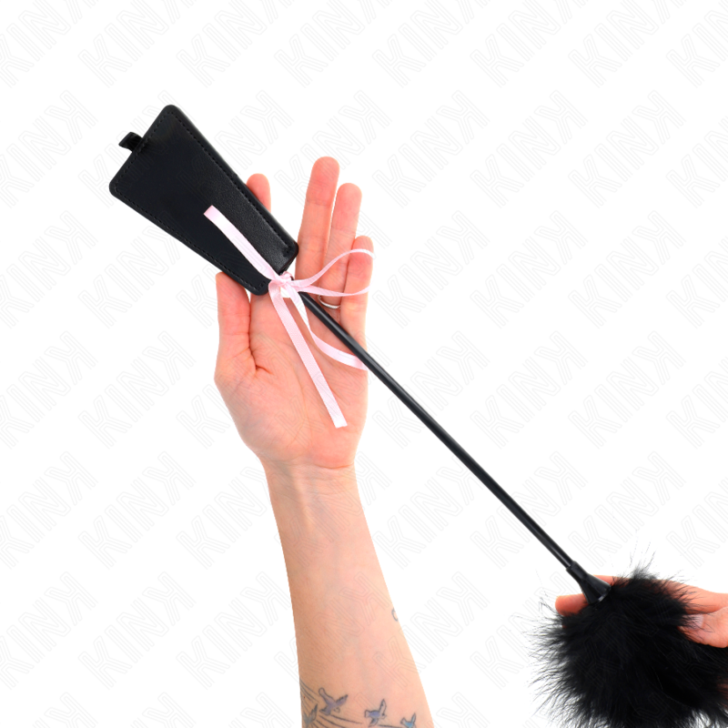 KINK - PLUMAS PARA COSQUILLAS CON LAZO DE CINTA ROSA 49 CM - BDSM & BONDAGE - El Arte del Placer