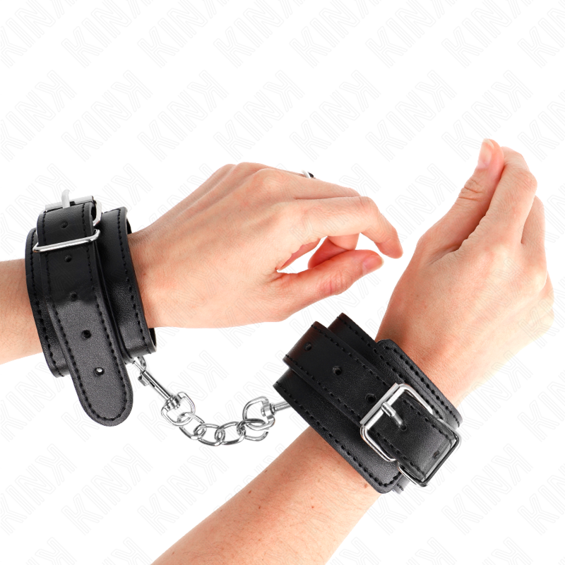 KINK – MUÑEQUERAS FINAS AJUSTABLE 21-33 CM - BDSM & BONDAGE - El Arte del Placer