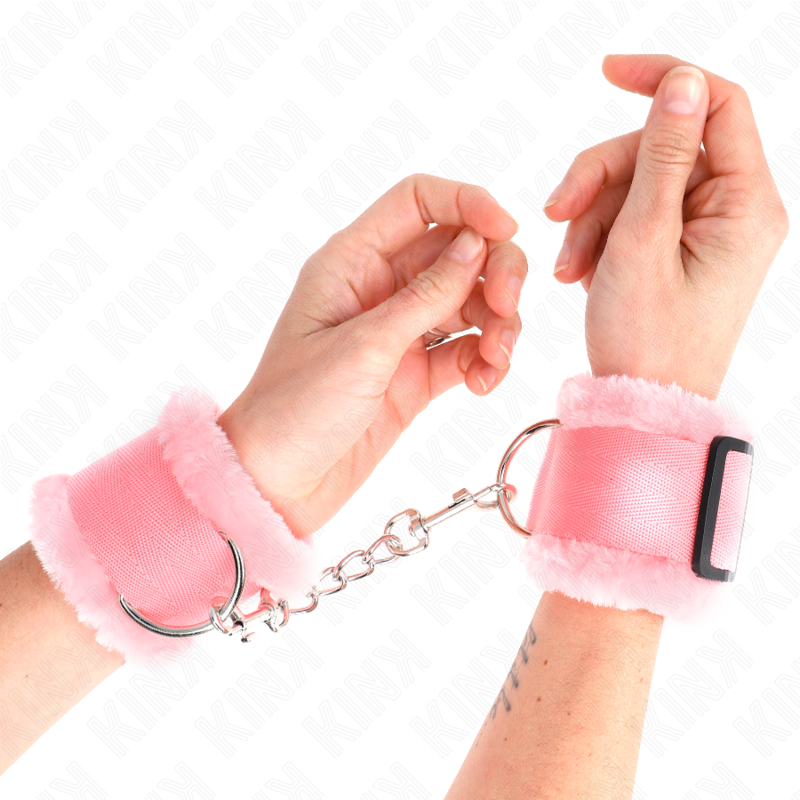 KINK – MUÑEQUERAS FORRADA AJUSTABLE 17-31 CM X 7 CM - BDSM & BONDAGE - El Arte del Placer