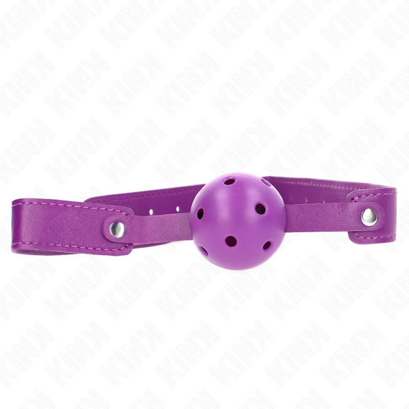 KINK – MORDAZA DE BOLA 4.5 CM TRANSPIRABLE 65 X 2.5 CM - BDSM & BONDAGE - El Arte del Placer