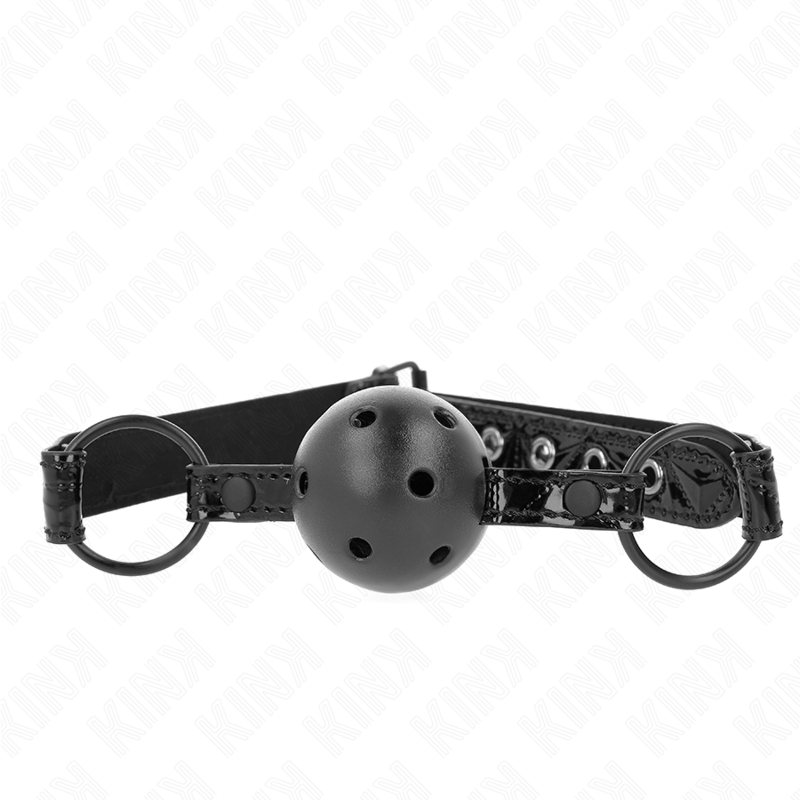 KINK - MORDAZA DE BOLA 4.5 CM CON PATRÓN DE DIAMANTE MODELO 3 64.5 CM AJUSTABLE 42- 60 CM - BDSM & BONDAGE - El Art…