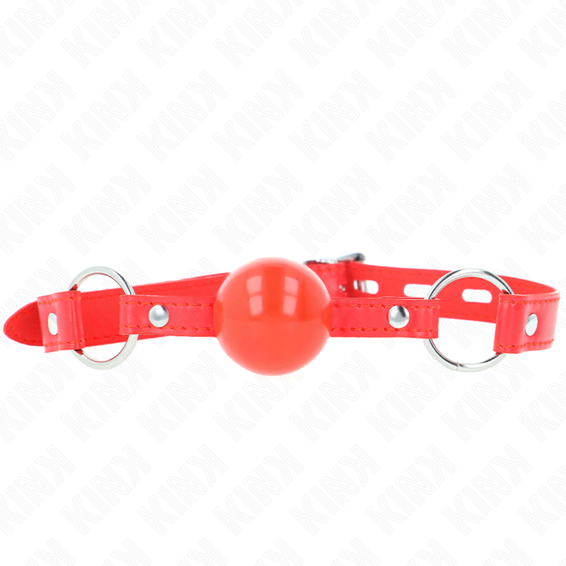 KINK – MORDAZA DE BOLA 4 CM TPE CON CANDADO 60 X 2 CM - BDSM & BONDAGE - El Arte del Placer