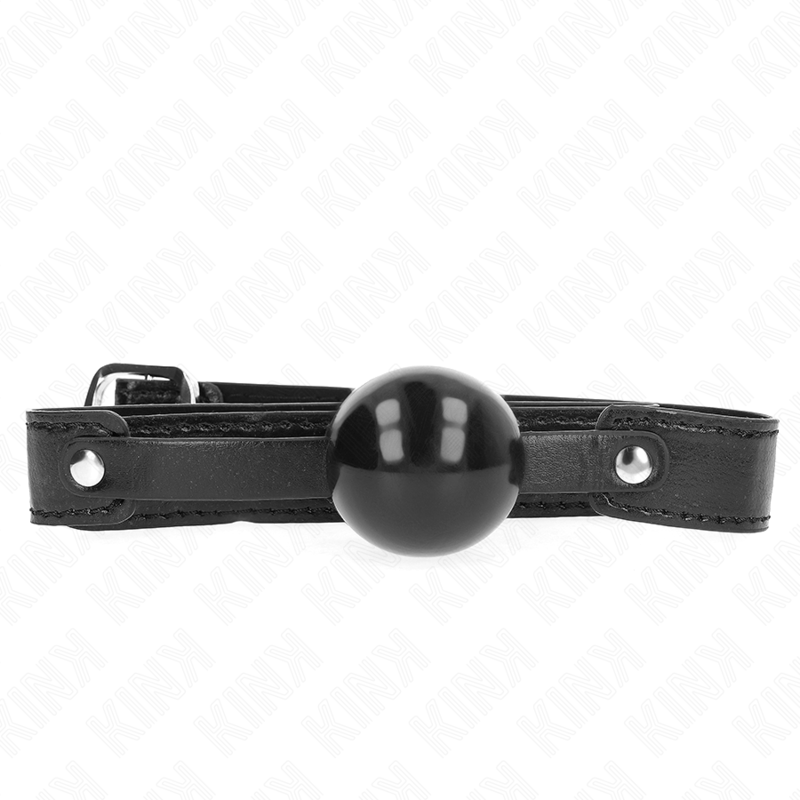 KINK - MORDAZA DE BOLA 4 CM SUAVE DE TPE MODELO 2 65 x 2.5 CM - BDSM & BONDAGE - El Arte del Placer