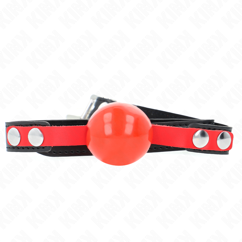 KINK - MORDAZA DE BOLA 4 CM SUAVE DE TPE MODELO 4 60 x 2 CM AJUSTABLE 37-52 CM - BDSM & BONDAGE - El Arte del Placer