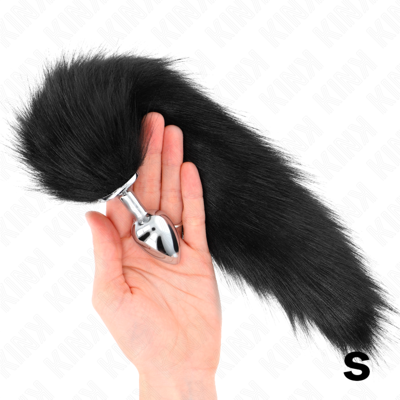 KINK – PLUG ANAL TALLA 7 X 3 CM CON COLA SINTÉTICA CM - Artículos BDSM - El Arte del Placer