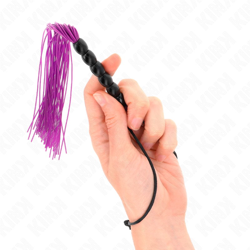 KINK – MINI LÁTIGO DE SILICONA CON AGARRE 6 BOLAS 26 CM - Artículos BDSM - El Arte del Placer