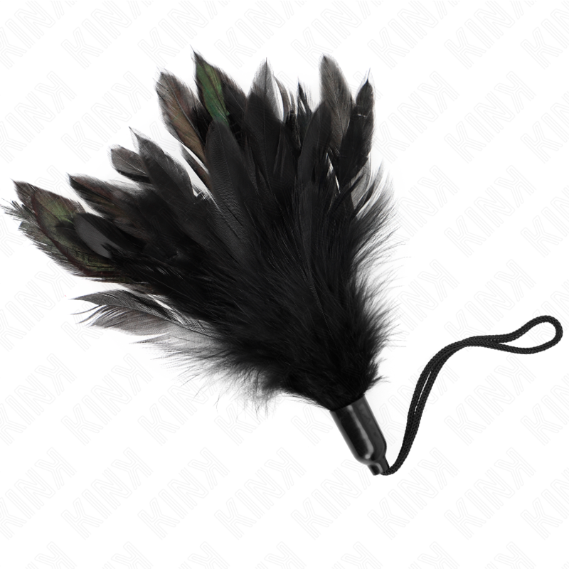 KINK - PLUMAS PARA COSQUILLAS CON MANGO DE CUERDA BASE DE PLÁSTICO 15 CM - BDSM & BONDAGE - El Arte del Placer