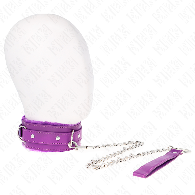 KINK – COLLAR CON CORREA 65 CM CON RESTRICCIONES AJUSTABLE CM X 5.5 CM - BDSM & BONDAGE - El Arte del Placer