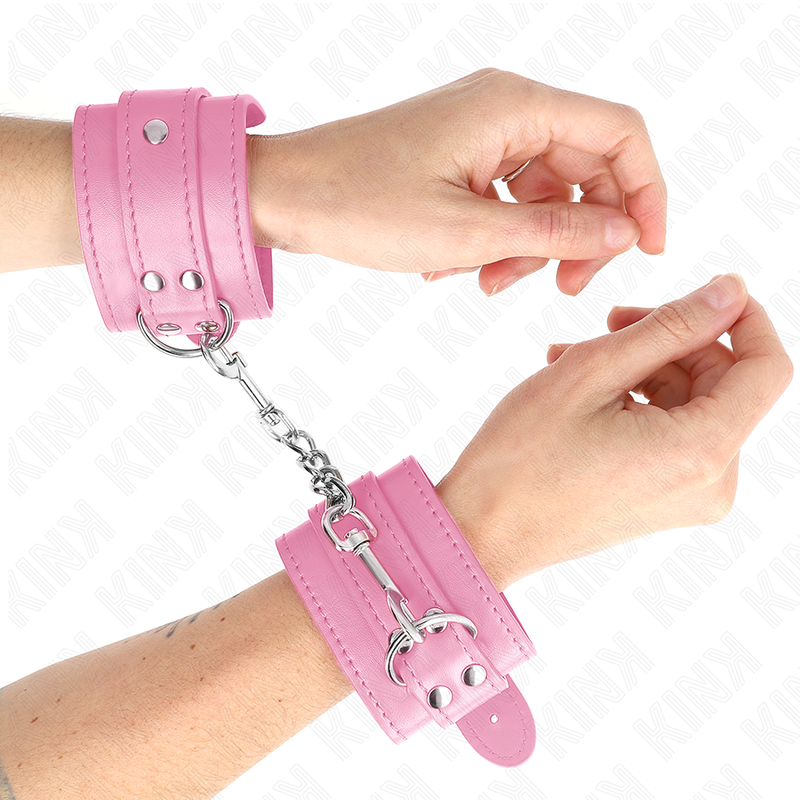 KINK – MUÑEQUERAS SENCILLAS AJUSTABLE 20-23 CM X 5.5 CM - BDSM & BONDAGE - El Arte del Placer