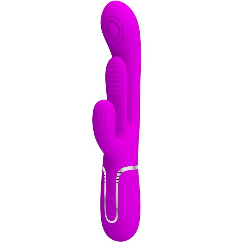 PRETTY LOVE – SHANIA TRIPLE VIBRADOR RABBIT MULTIFUNCIÓN - JUGUETES BIENESTAR - El Arte del Placer