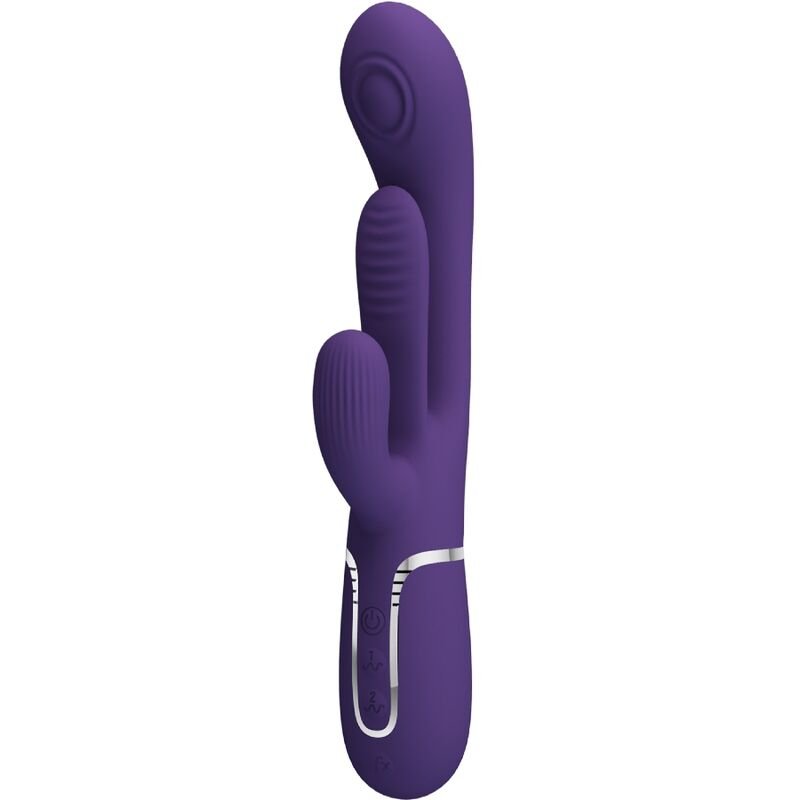 PRETTY LOVE – SHANIA TRIPLE VIBRADOR RABBIT MULTIFUNCIÓN - JUGUETES BIENESTAR - El Arte del Placer