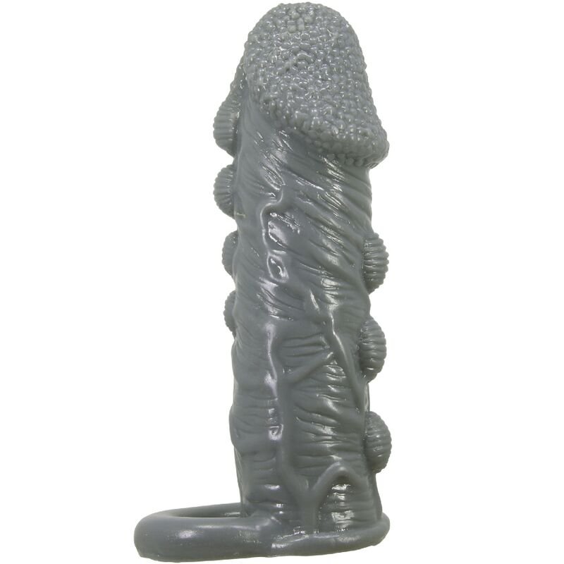 PRETTY LOVE - FUNDA REALÍSTICA ALARGADORA Y RETARDANTE PARA PENE GRIS - Accesorios para el pene - El Arte del Placer