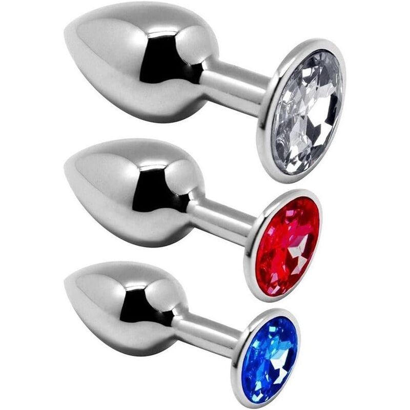 ALIVE - ANAL PLEASURE KIT 3 PLUG METAL - Artículos BDSM - El Arte del Placer