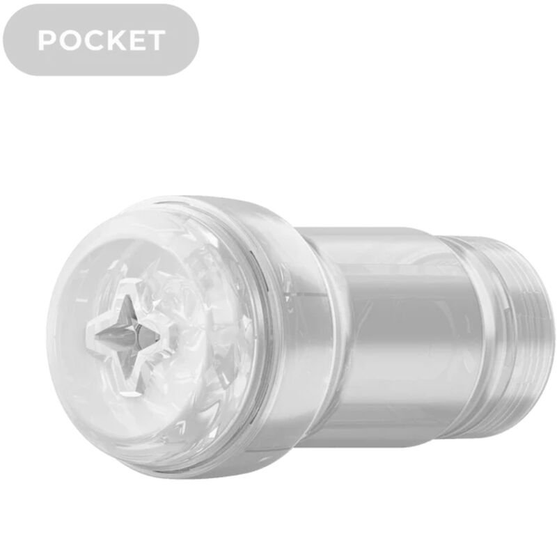 KIIROO - FEEL POCKET STROKER CRYSTAL BY KIIROO TRANSPARENTE - JUGUETES BIENESTAR - El Arte del Placer