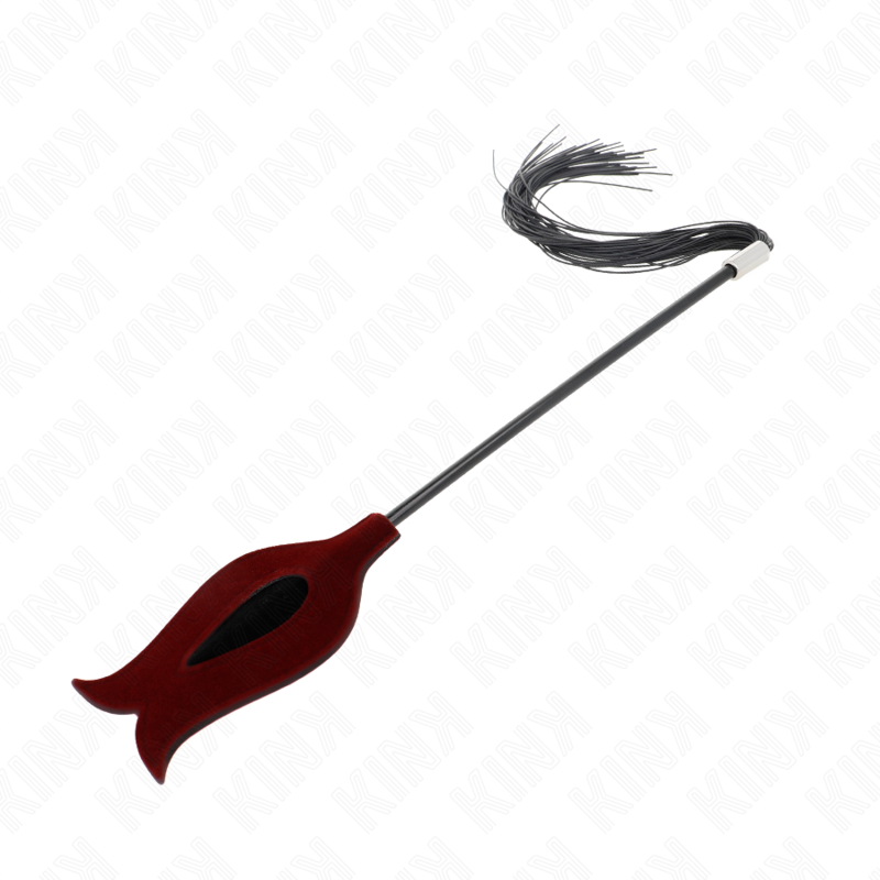 KINK - LÁTIGO DE BORLA DE SILICONA CON FORMA DE ROSA 45 CM - Artículos BDSM - El Arte del Placer