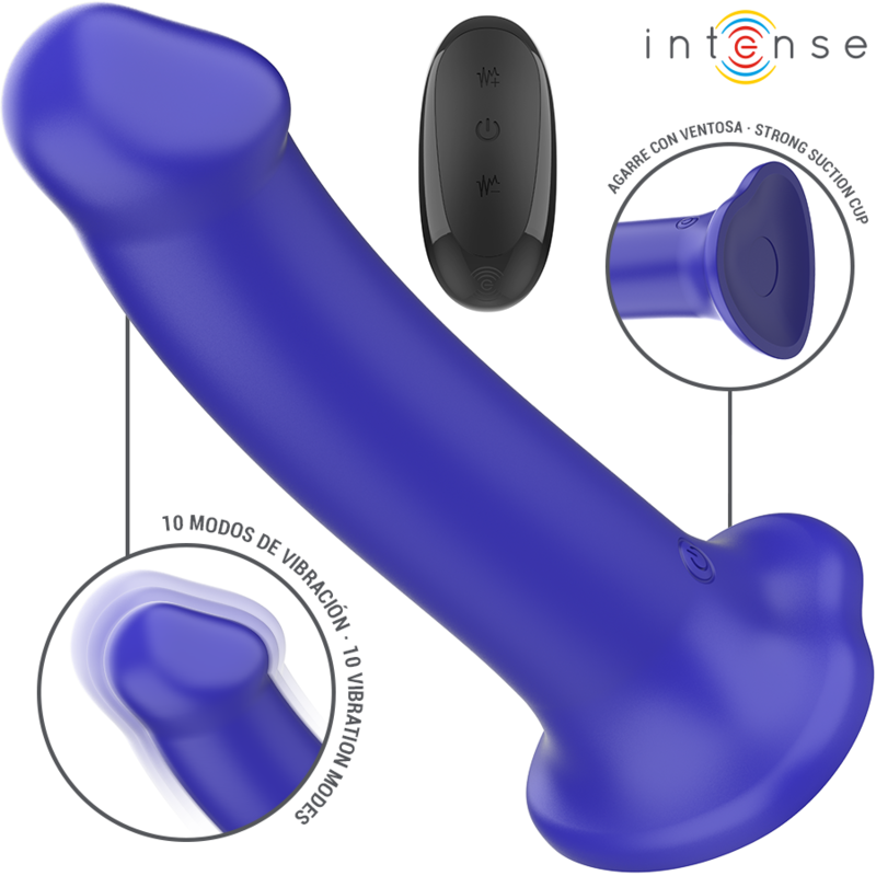 INTENSE – VICTORIA VIBRADOR CON VENTOSA 10 VIBRACIONES OSCURO CONTROL REMOTO - JUGUETES BIENESTAR - El Arte del P…