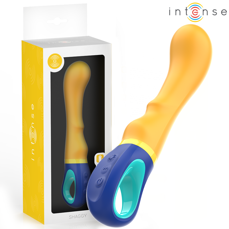 INTENSE - SHAGGY VIBRADOR PUNTO-G AMARILLO - JUGUETES BIENESTAR - El Arte del Placer