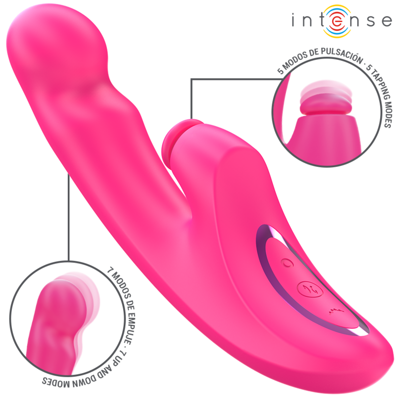 INTENSE – EMI VIBRADOR 13,5 CM MULTIFUNCIÓN 3 EN 1 10 VIBRACIONES - JUGUETES BIENESTAR - El Arte del Placer
