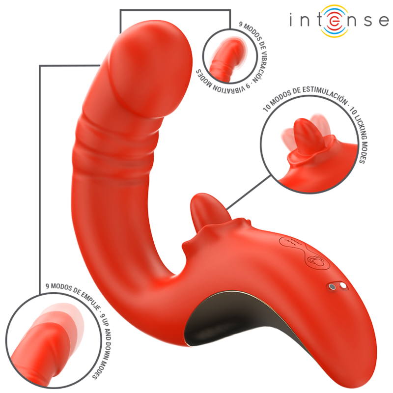 INTENSE – PAULINA VIBRADOR & ESTIMULADOR EN FORMA DE U - JUGUETES BIENESTAR - El Arte del Placer