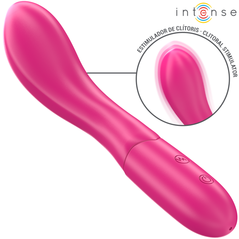 INTENSE - LISETTE VIBRADOR 19 CM FLEXIBLE 10 VIBRACIONES ROSA - JUGUETES BIENESTAR - El Arte del Placer