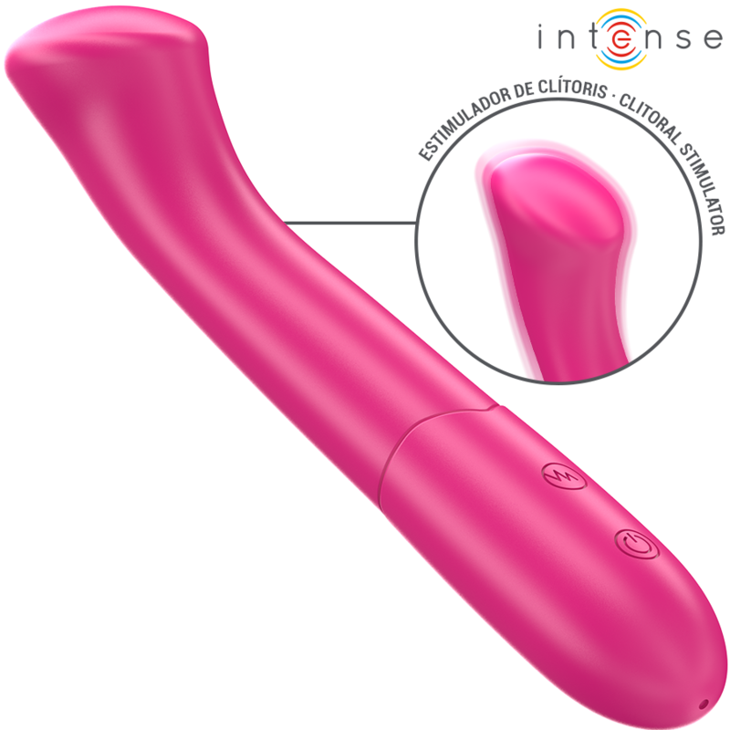 INTENSE - PATY VIBRADOR 19 CM FLEXIBLE 10 VIBRACIONES MODELO 2 ROSA - JUGUETES BIENESTAR - El Arte del Placer