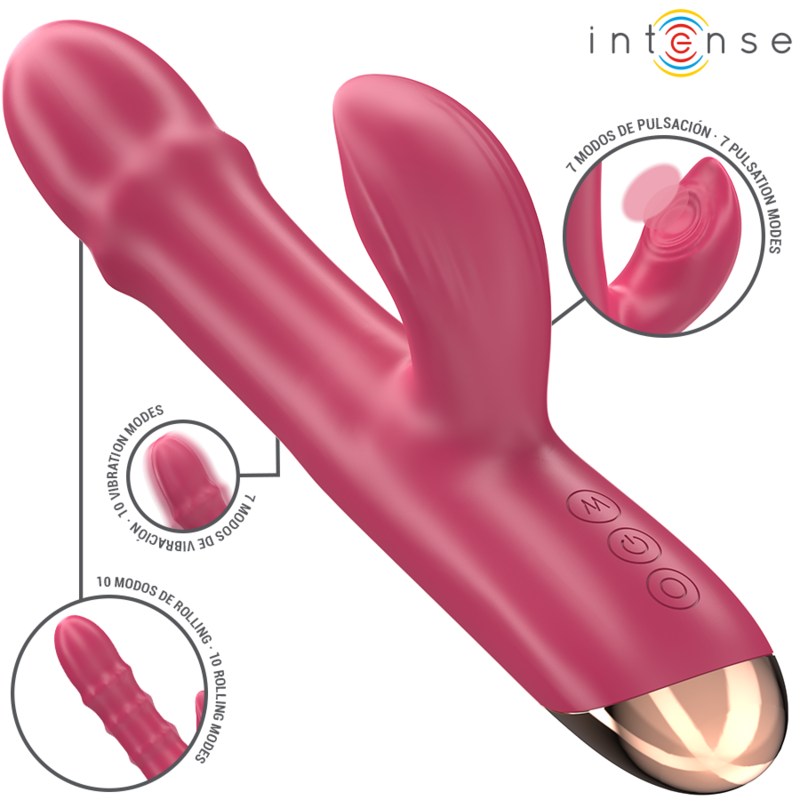INTENSE – CHLOE VIBRADOR MULTIFUNCIÓN 3 EN 1 - JUGUETES BIENESTAR - El Arte del Placer