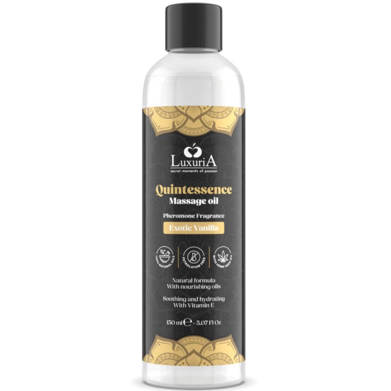 INTIMATELINE LUXURIA - ACEITE DE MASAJES VAINILLA EXÓTICA 150 ML - Aceites con Sabores - El Arte del Placer