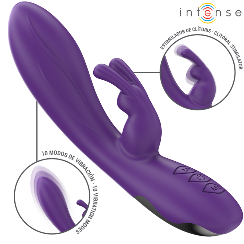 INTENSE – RANDALL VIBRADOR RABBIT 10 VIBRACIONES - JUGUETES BIENESTAR - El Arte del Placer