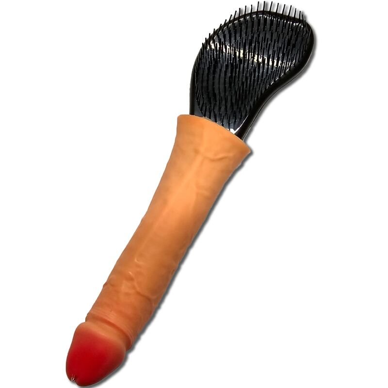 DIABLO PICANTE - CEPILLO PARA PELO CON PENE EN LA PUNTA - Artículos divertidos - El Arte del Placer