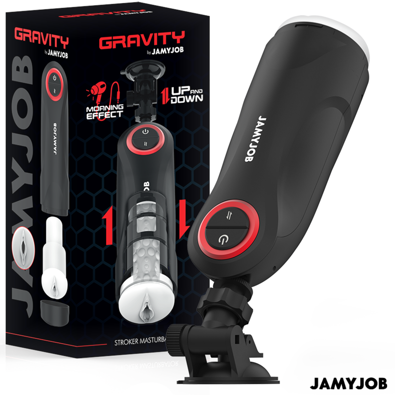 JAMYJOB - GRAVITY MASTURBADOR VAGINA AUTOMÁTICO 5 MODOS DE EMPUJE Y EFECTO SONIDO - JUGUETES BIENESTAR - El Arte del Pl…