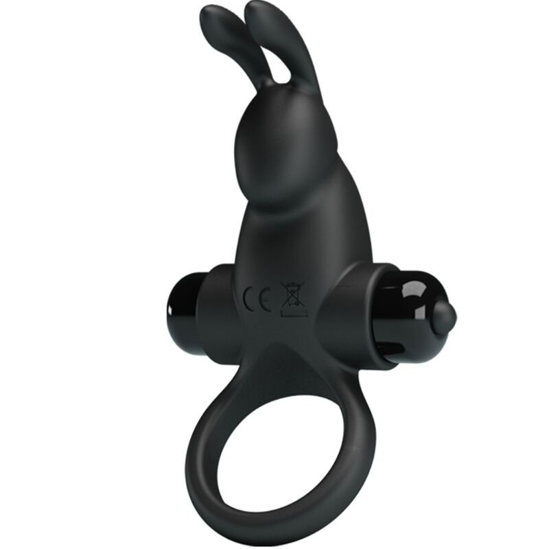PRETTY LOVE - ANILLO VIBRADOR + ESTIMULADOR RABBIT CLÍTORIS 10 VIBRACIONES NEGRO - Accesorios para el pene - El Arte de…