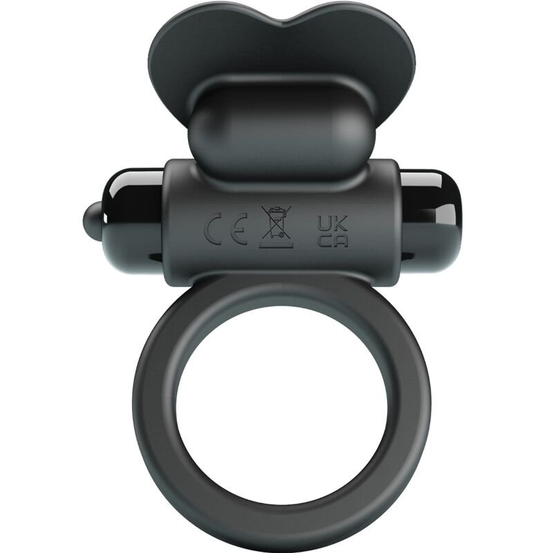 PRETTY LOVE - DEBONAIRE ANILLO VIBRADOR CONEJO 10 VIBRACIONES NEGRO - Accesorios para el pene - El Arte del Placer