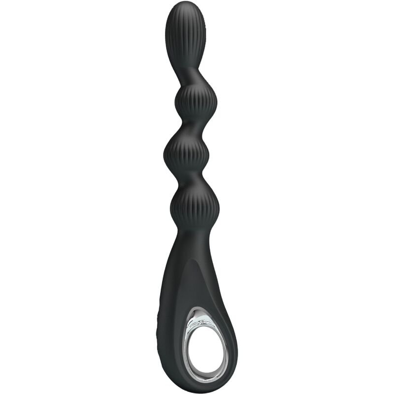 PRETTY LOVE - FEDERER VIBRADOR ANAL 12 VIBRACIONES NEGRO - JUGUETES BIENESTAR - El Arte del Placer