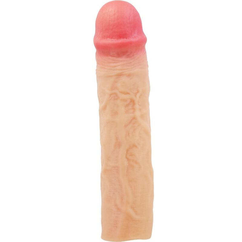 PRETTY LOVE - DEREK FUNDA PENE CON EXTENSIÓN DE 7.6 CM NATURAL - Accesorios para el pene - El Arte del Placer