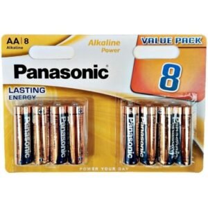 PANASONIC - BRONZE PILA ALCALINA AA LR6 BLISTER*8 - ARTÍCULOS VARIOS - El Arte del Placer