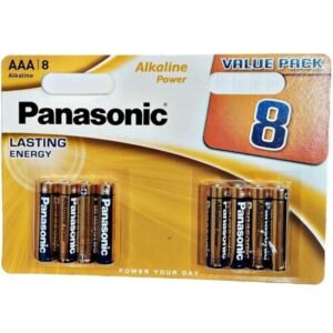 PANASONIC - BRONZE PILA ALCALINA AAA LR03 BLISTER*8 - ARTÍCULOS VARIOS - El Arte del Placer