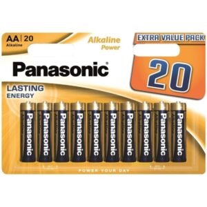PANASONIC - BRONZE PILA ALCALINA AA LR6 BLISTER*20 - ARTÍCULOS VARIOS - El Arte del Placer