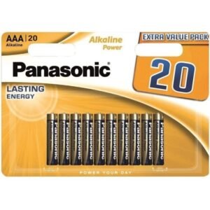 PANASONIC - BRONZE PILA ALCALINA AAA LR03 BLISTER*20 - ARTÍCULOS VARIOS - El Arte del Placer