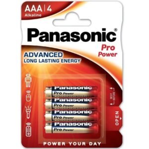 PANASONIC - PRO POWER PILA ALCALINA AAA LR03 BLISTER*4 - ARTÍCULOS VARIOS - El Arte del Placer