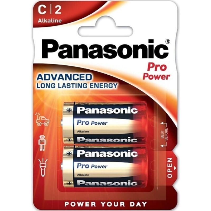 PANASONIC - PRO POWER PILA ALCALINA C LR14 BLISTER*2 - ARTÍCULOS VARIOS - El Arte del Placer