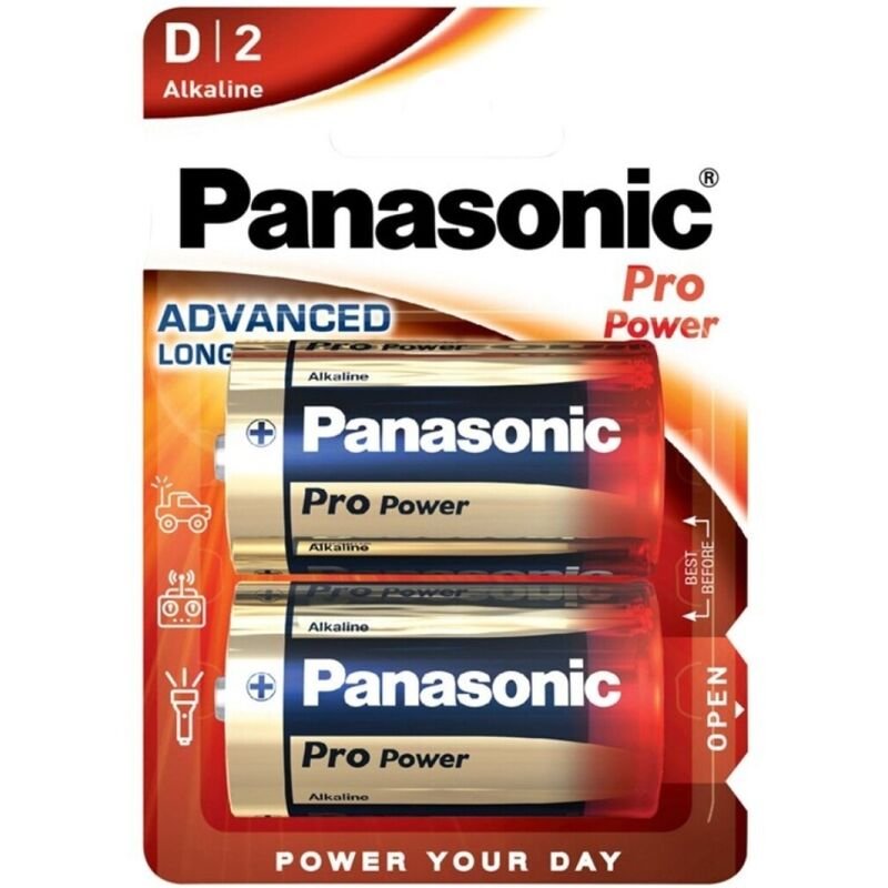 PANASONIC - PRO POWER PILA ALCALINA D LR20 BLISTER*2 - ARTÍCULOS VARIOS - El Arte del Placer