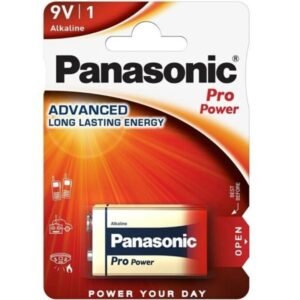 PANASONIC - PRO POWER PILA ALCALINA 9V LR61 BLISTER*1 - ARTÍCULOS VARIOS - El Arte del Placer