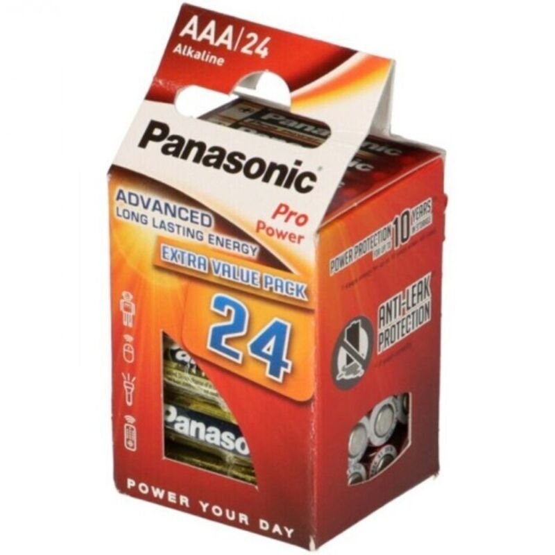 PANASONIC - PRO POWER PILA ALCALINA AAA LR03 PACK*24 - ARTÍCULOS VARIOS - El Arte del Placer