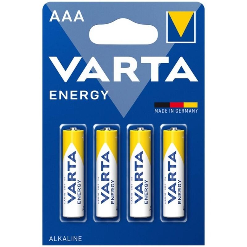 VARTA - ENERGY PILA ALCALINA AAA LR03 BLISTER*4 - ARTÍCULOS VARIOS - El Arte del Placer