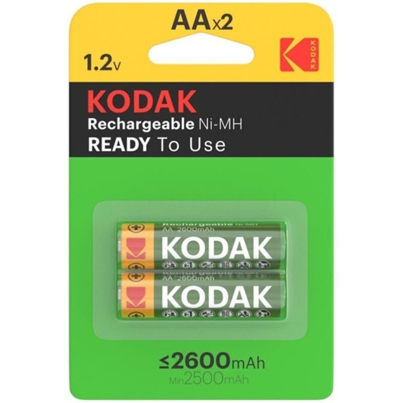 KODAK - PILA RECARGABLE HR6 AA 2600mAh BLISTER*2 - ARTÍCULOS VARIOS - El Arte del Placer